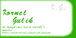 kornel gulik business card